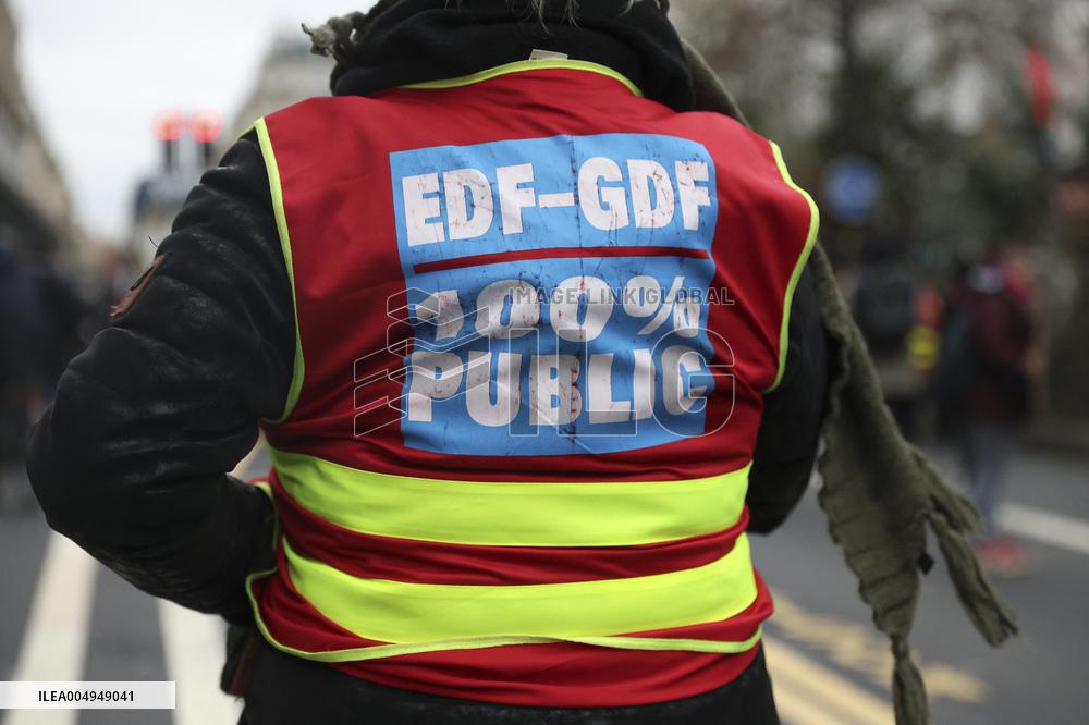 Protests Against New Austerity Measures in France - Paris