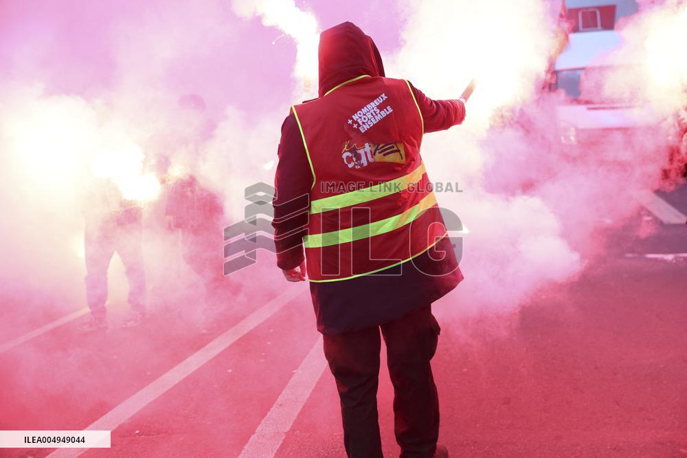 Protests Against New Austerity Measures in France - Paris
