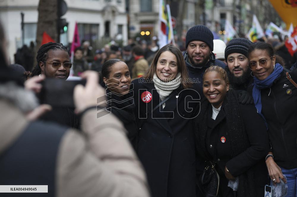 Protests Against New Austerity Measures in France - Paris