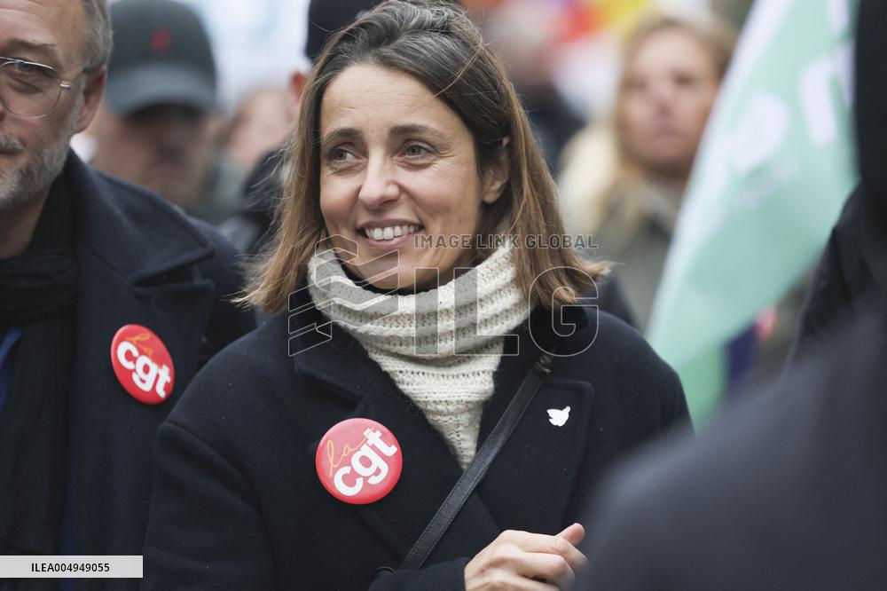 Protests Against New Austerity Measures in France - Paris