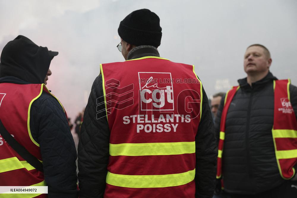 Protests Against New Austerity Measures in France - Paris