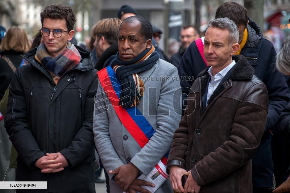 Hotel-Dieu Hospital Healthcare Workers Protest - Paris