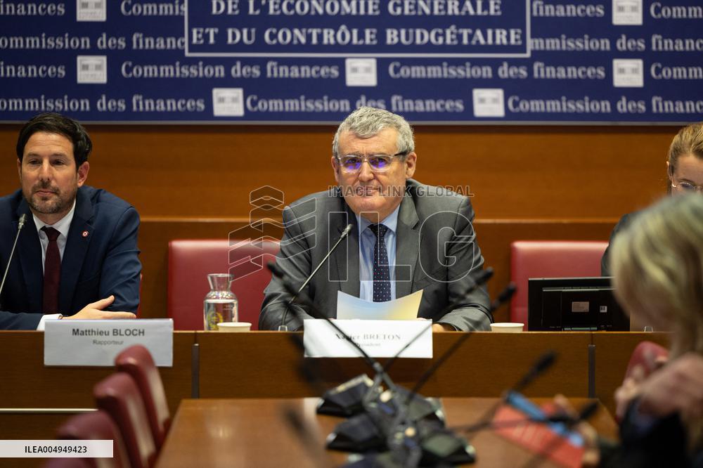 Hearing of Marine Tondelier at the National Assembly - Paris