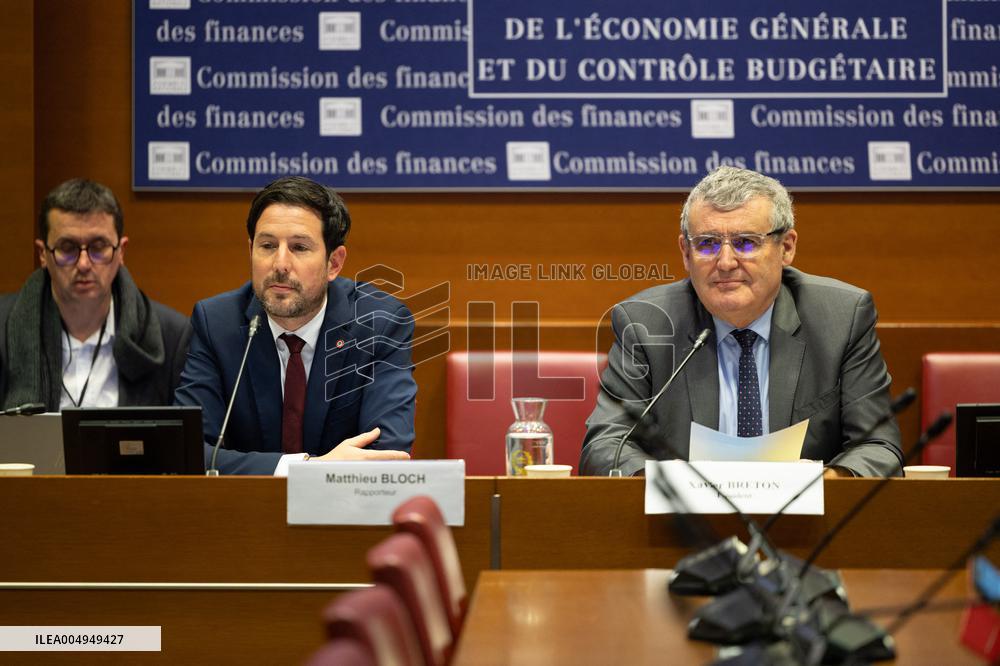Hearing of Marine Tondelier at the National Assembly - Paris