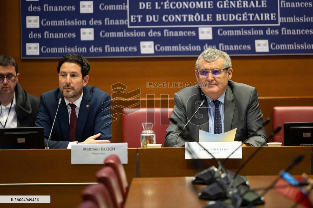 Hearing of Marine Tondelier at the National Assembly - Paris