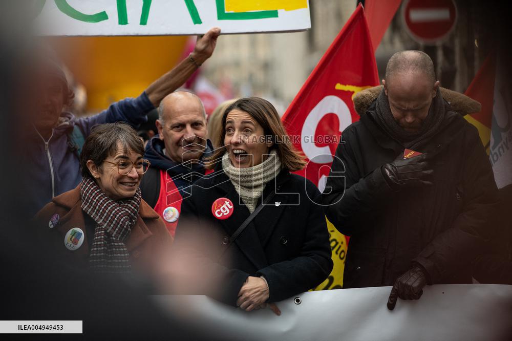 Protests Against New Austerity Measures in France - Paris