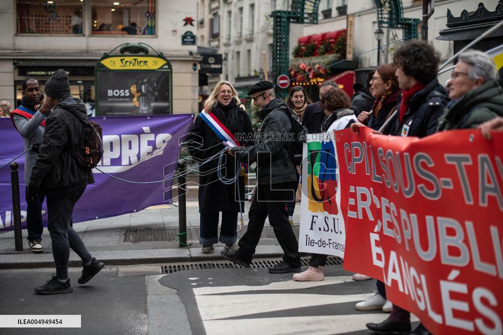 Protests Against New Austerity Measures in France - Paris