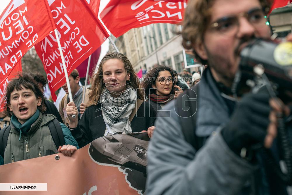 Protests Against New Austerity Measures in France - Paris