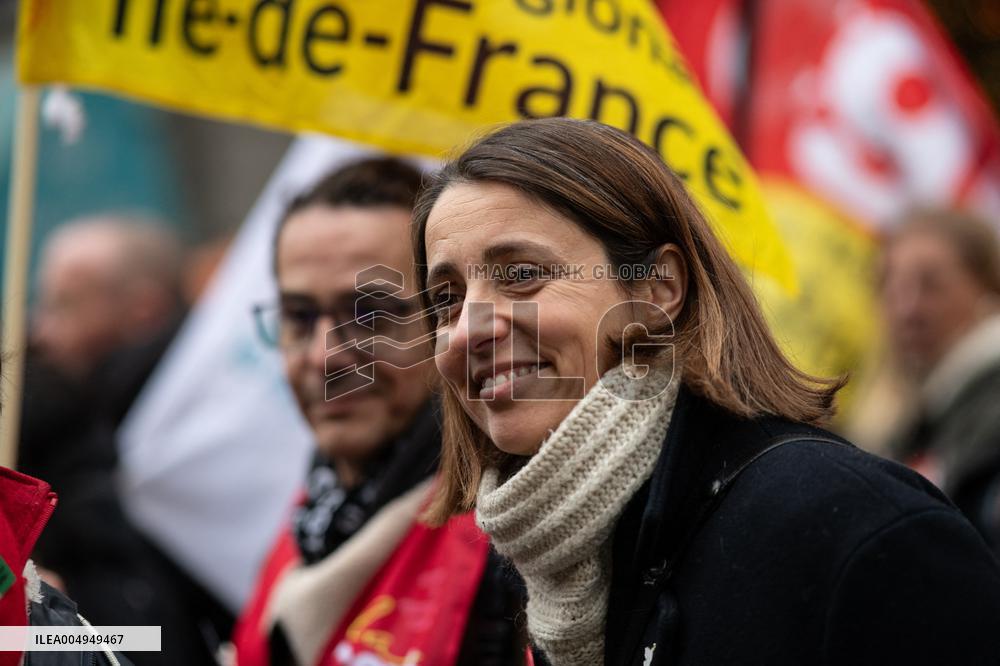 Protests Against New Austerity Measures in France - Paris