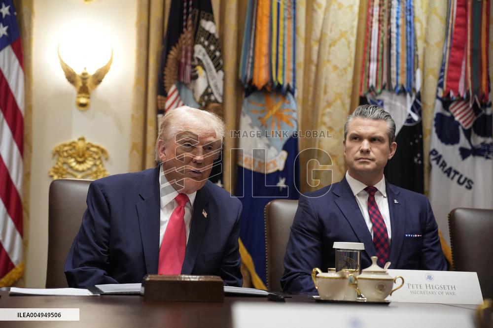 Trump Holds a Cabinet Meeting - Washington, DC