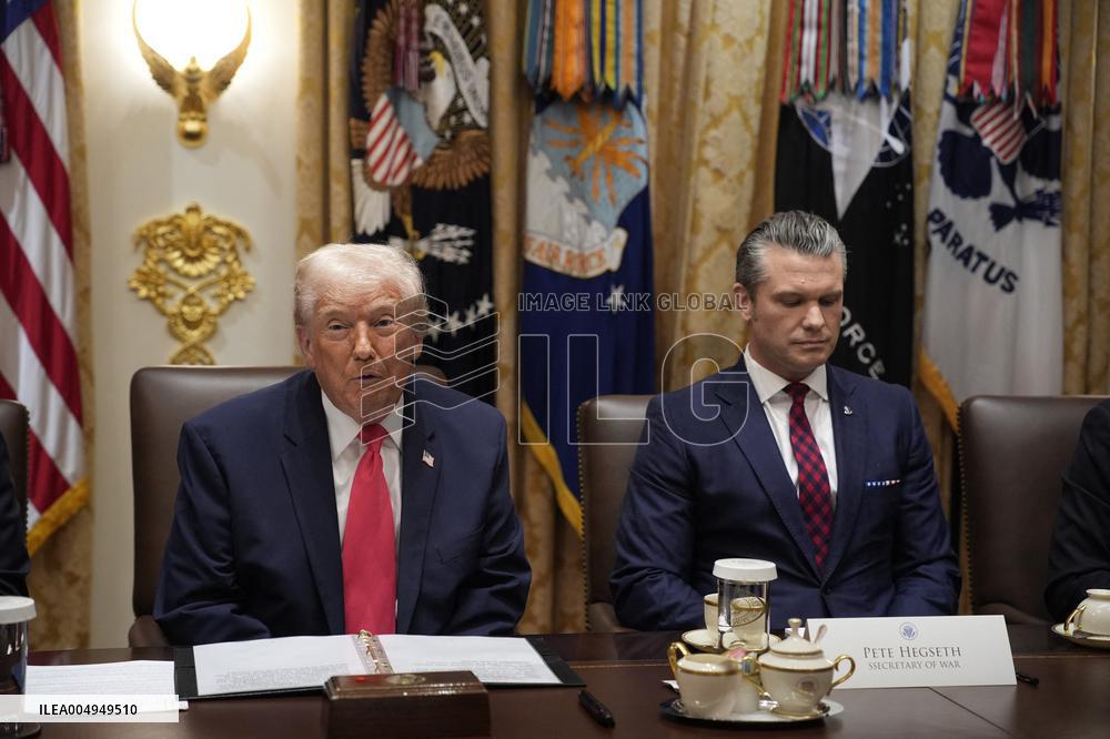 Trump Holds a Cabinet Meeting - Washington, DC