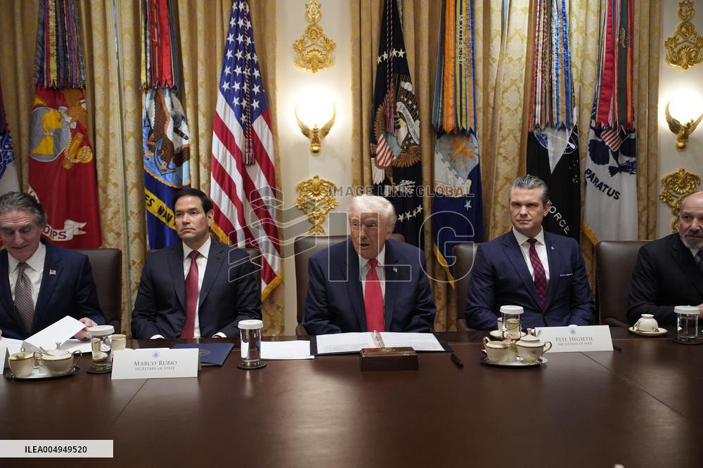 Trump Holds a Cabinet Meeting - Washington, DC