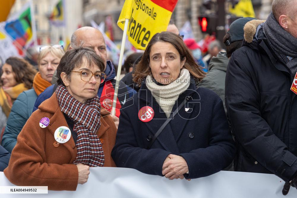 Protests Against New Austerity Measures in France - Paris
