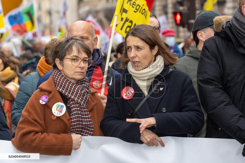 Protests Against New Austerity Measures in France - Paris