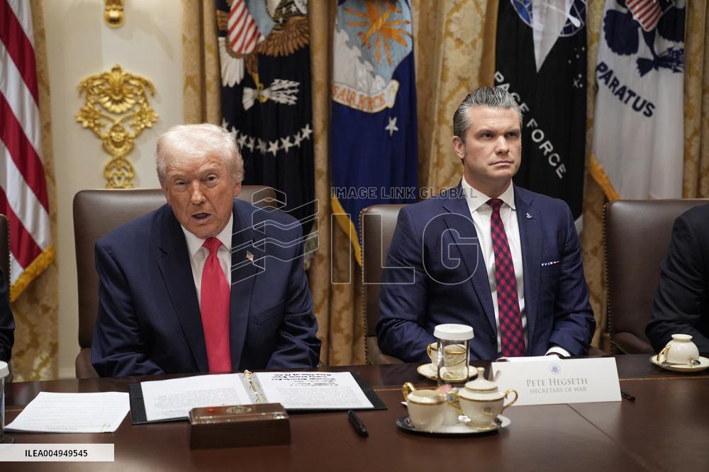 Trump Holds a Cabinet Meeting - Washington, DC