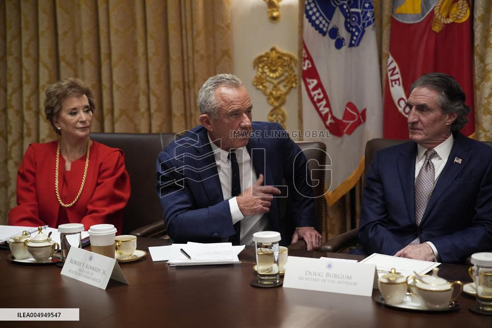 Trump Holds a Cabinet Meeting - Washington, DC