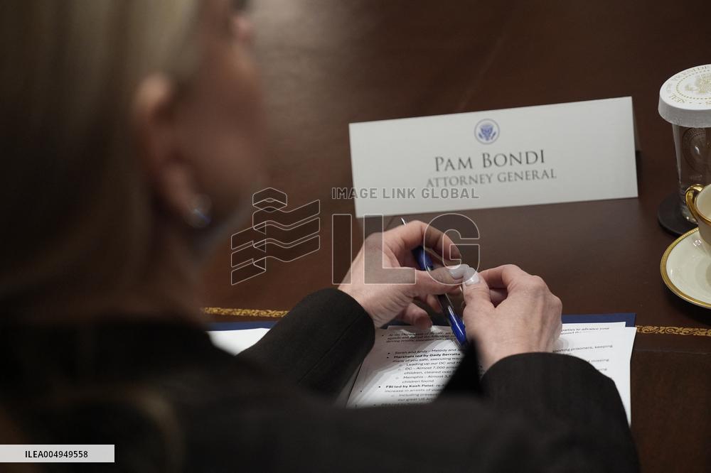 Trump Holds a Cabinet Meeting - Washington, DC