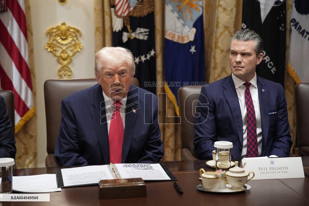 Trump Holds a Cabinet Meeting - Washington, DC