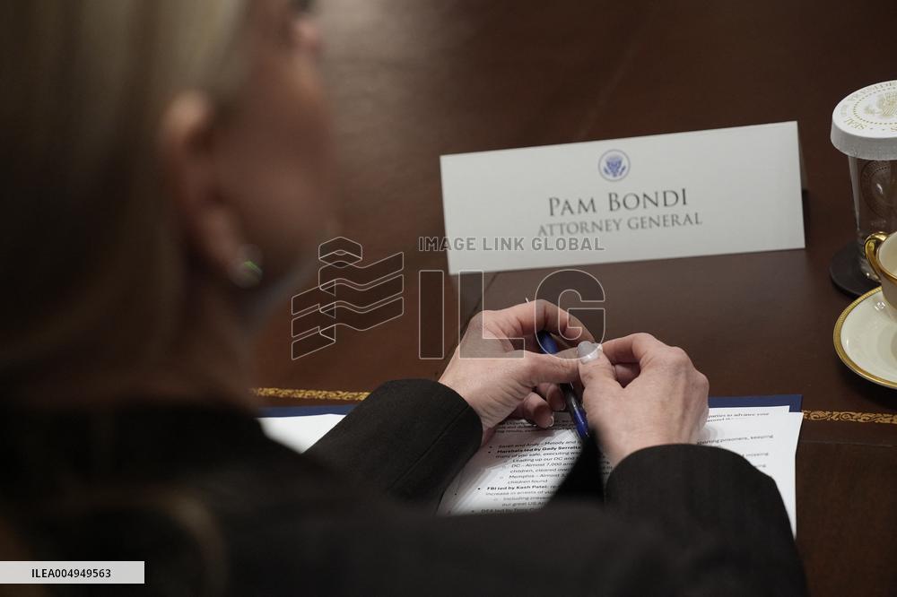 Trump Holds a Cabinet Meeting - Washington, DC