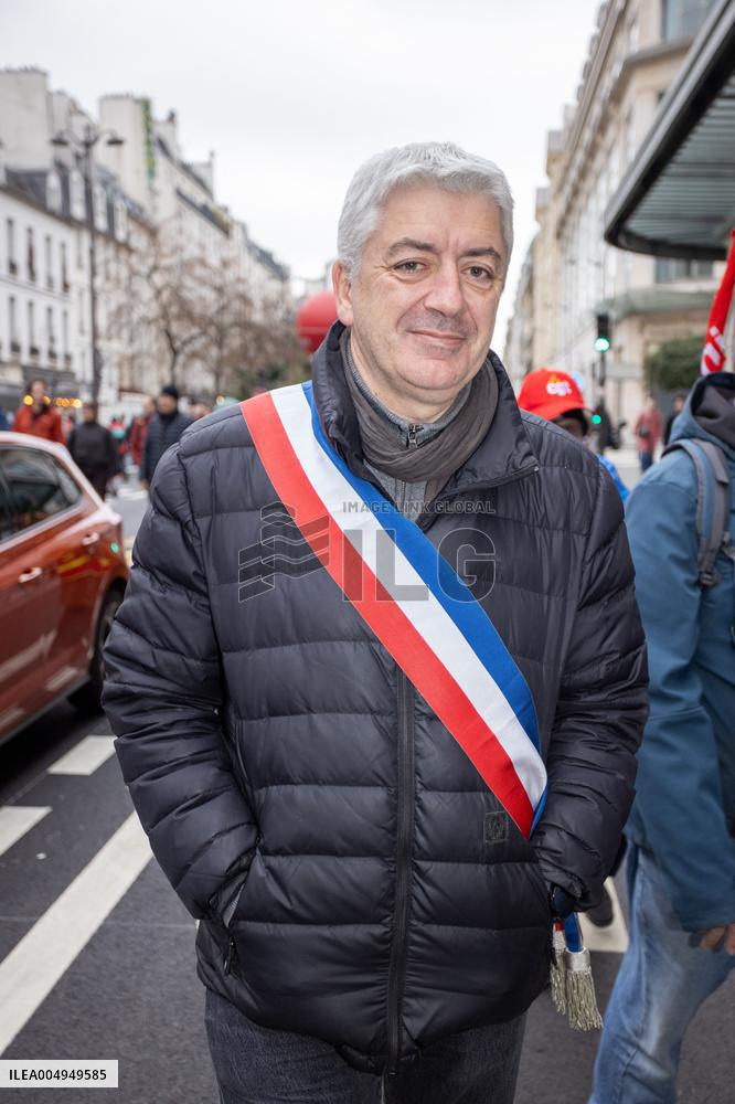 Protests Against New Austerity Measures in France - Paris