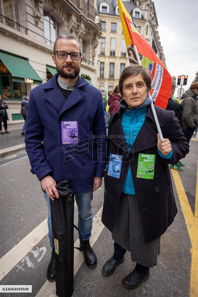 Protests Against New Austerity Measures in France - Paris
