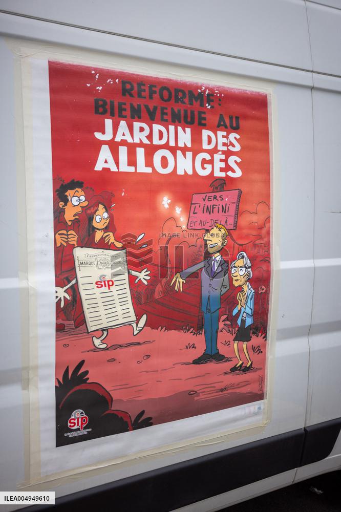 Protests Against New Austerity Measures in France - Paris