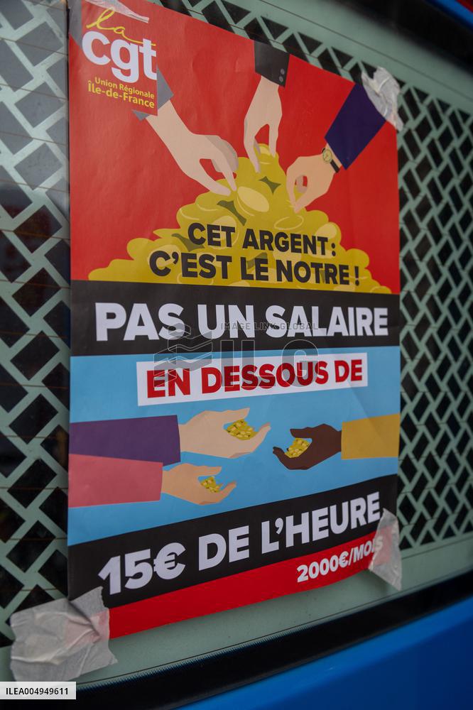 Protests Against New Austerity Measures in France - Paris