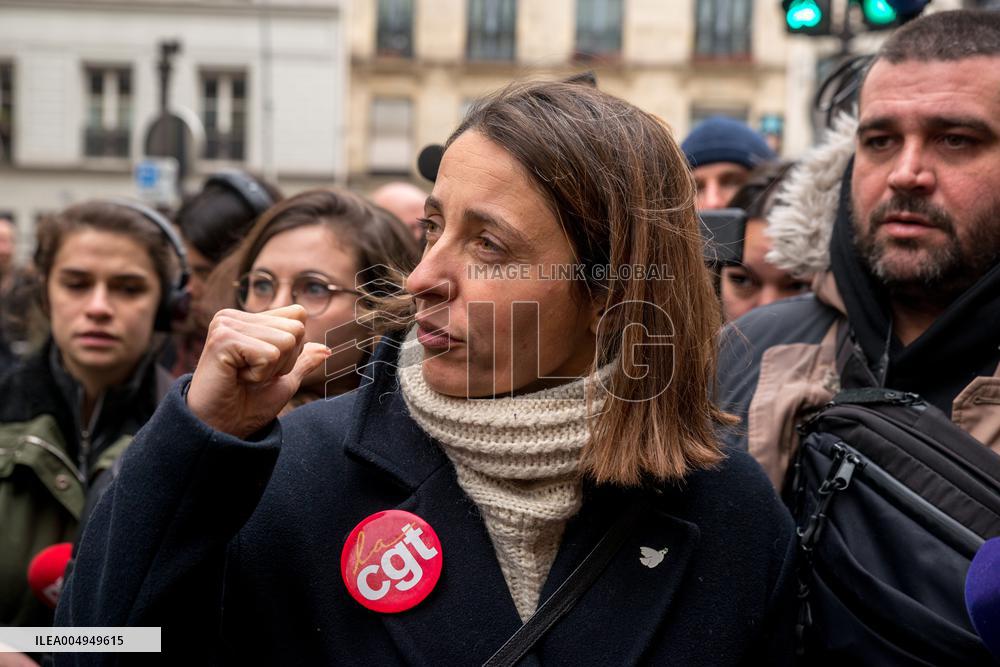 Protests Against New Austerity Measures in France - Paris