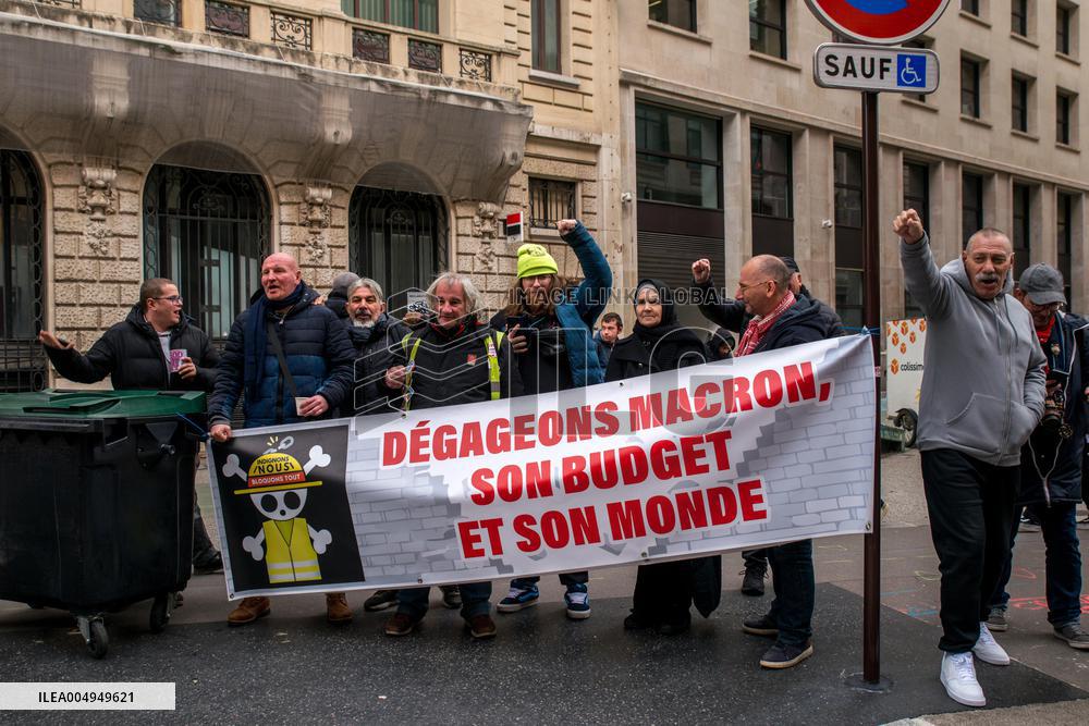 Protests Against New Austerity Measures in France - Paris