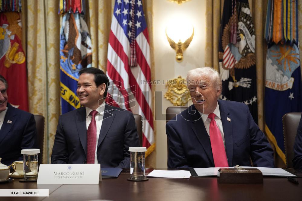 Trump Holds a Cabinet Meeting - Washington, DC