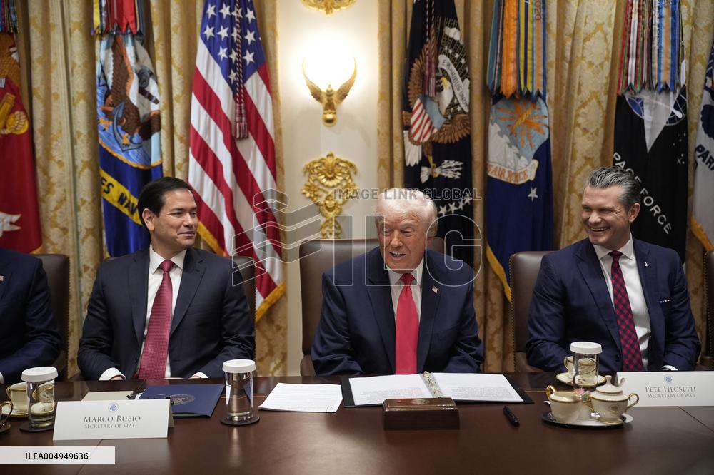 Trump Holds a Cabinet Meeting - Washington, DC