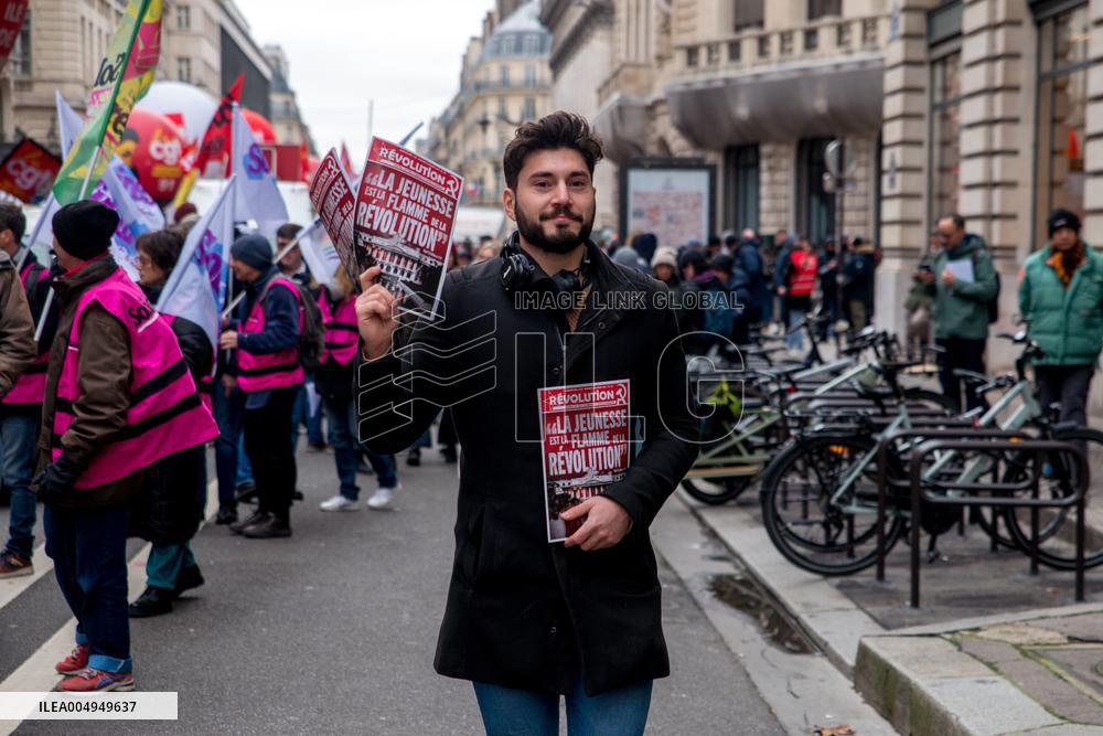 Protests Against New Austerity Measures in France - Paris