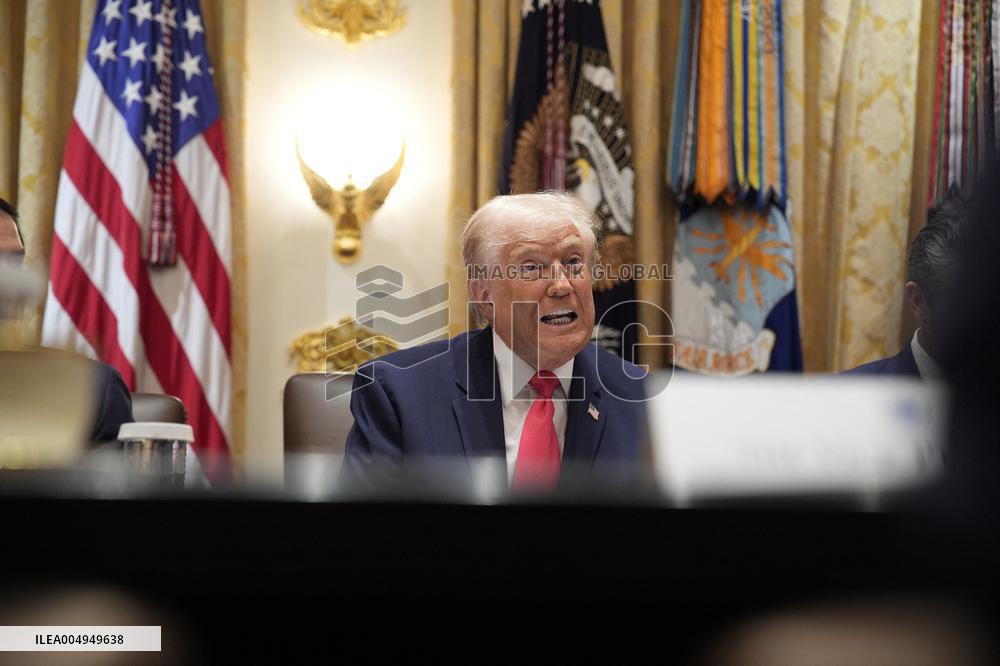 Trump Holds a Cabinet Meeting - Washington, DC