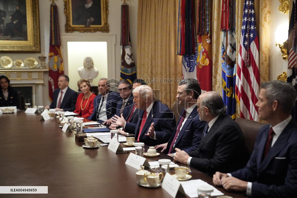 Trump Holds a Cabinet Meeting - Washington, DC