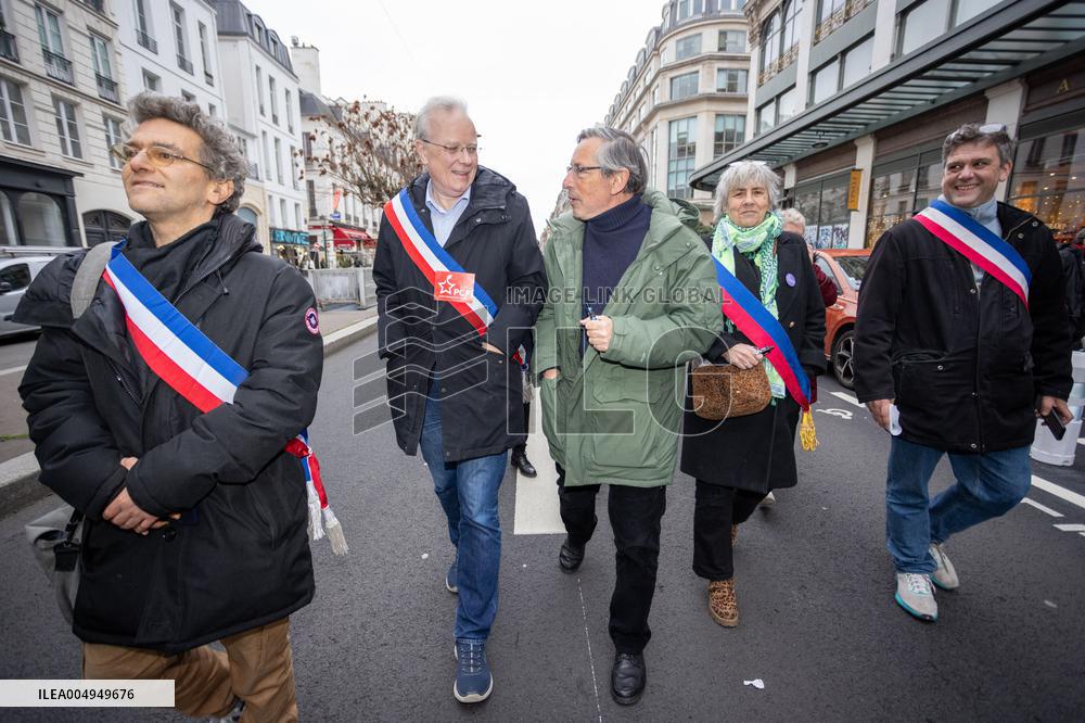 Protests Against New Austerity Measures in France - Paris