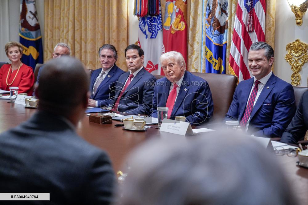 Trump Holds a Cabinet Meeting - Washington, DC