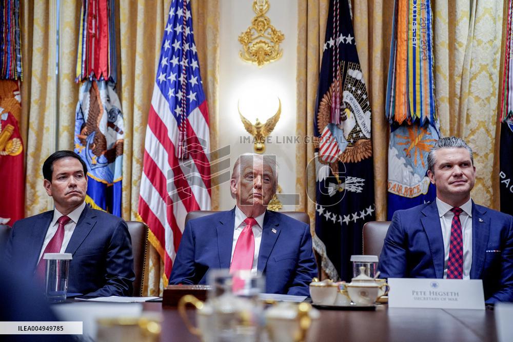 Trump Holds a Cabinet Meeting - Washington, DC