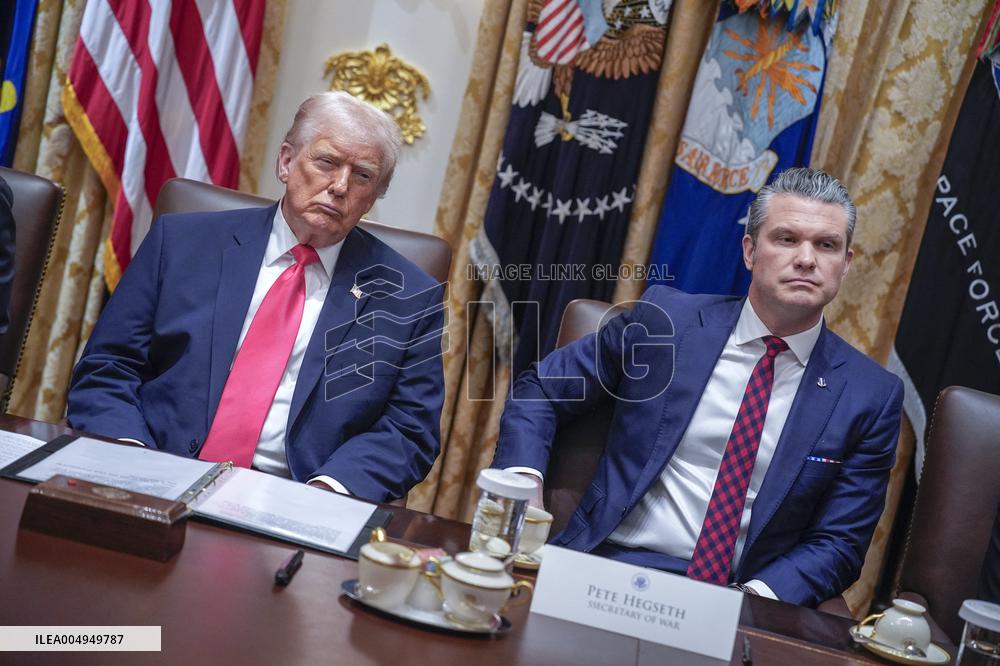 Trump Holds a Cabinet Meeting - Washington, DC