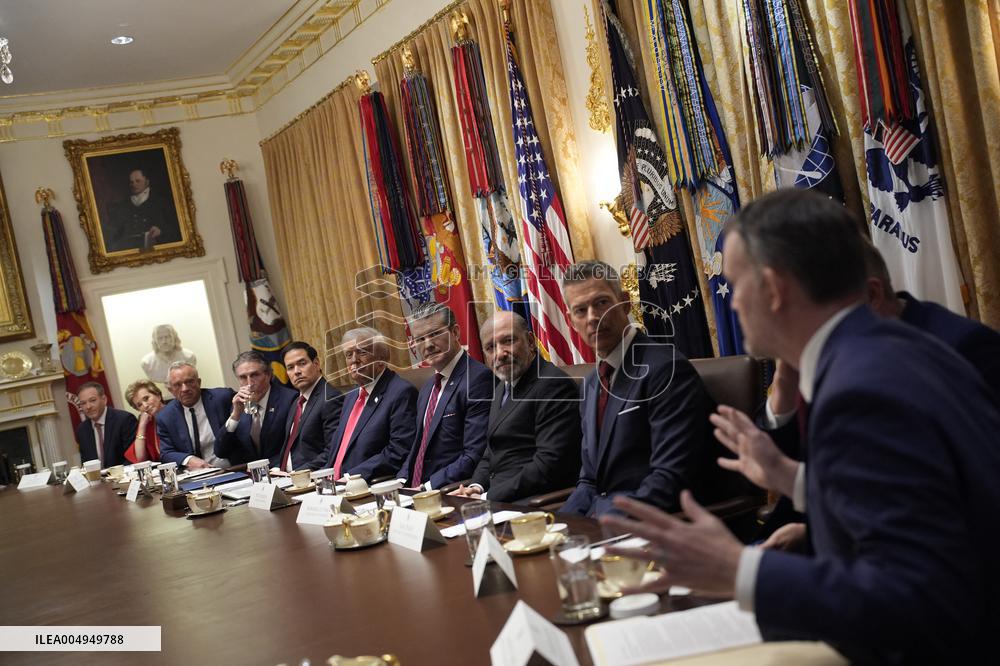 Trump Holds a Cabinet Meeting - Washington, DC