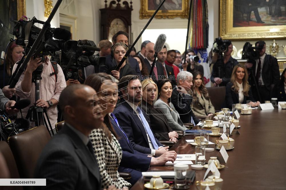 Trump Holds a Cabinet Meeting - Washington, DC