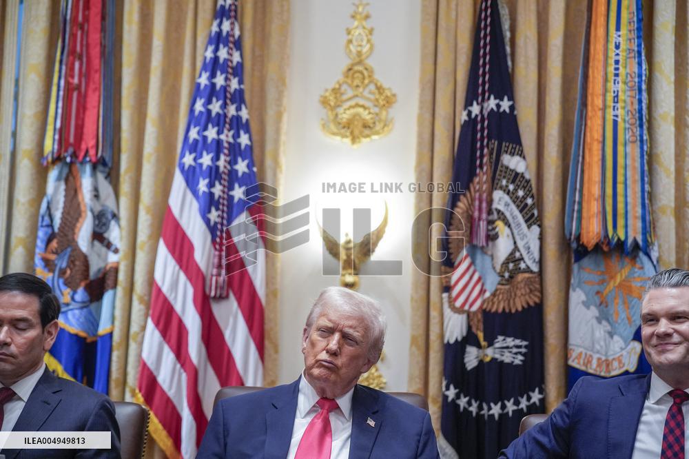 Trump Holds a Cabinet Meeting - Washington, DC