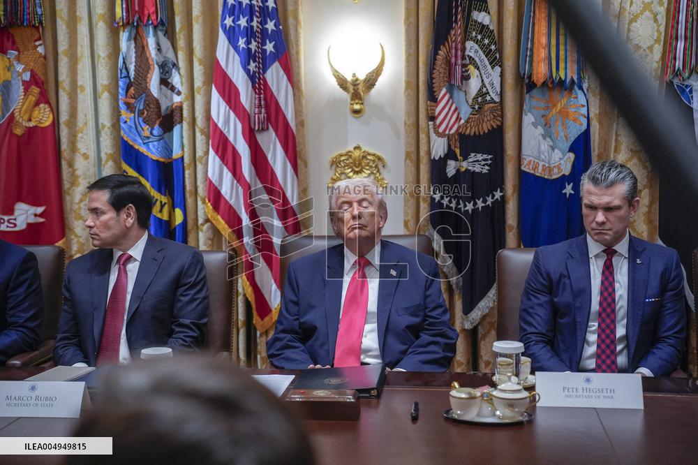 Trump Holds a Cabinet Meeting - Washington, DC