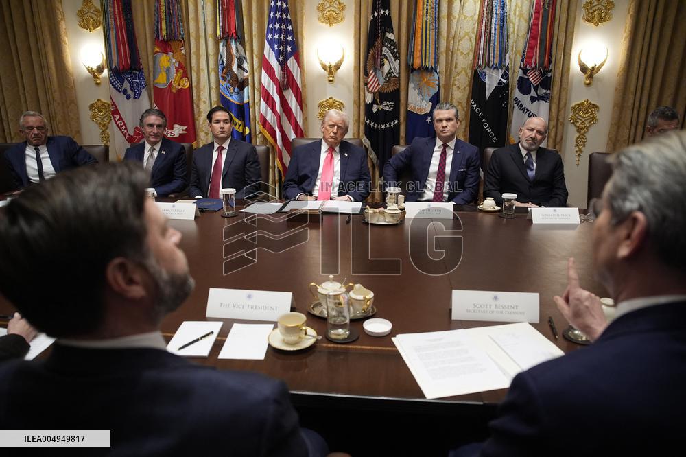 Trump Holds a Cabinet Meeting - Washington, DC