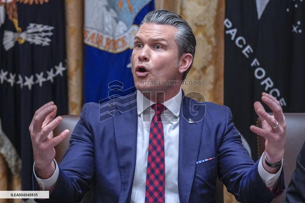 Trump Holds a Cabinet Meeting - Washington, DC