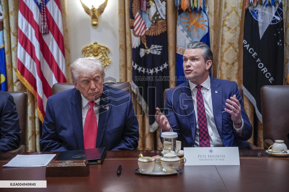 Trump Holds a Cabinet Meeting - Washington, DC