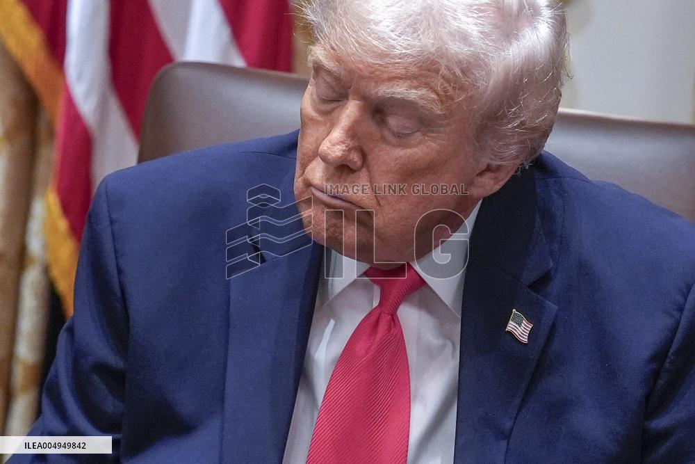 Trump Holds a Cabinet Meeting - Washington, DC