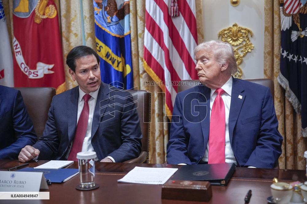 Trump Holds a Cabinet Meeting - Washington, DC