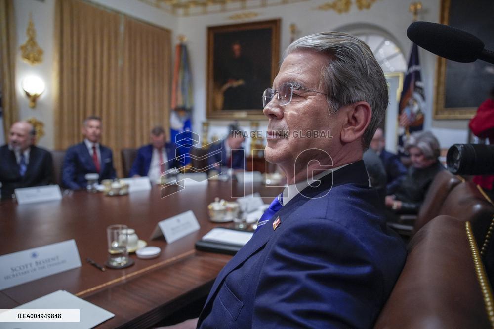 Trump Holds a Cabinet Meeting - Washington, DC