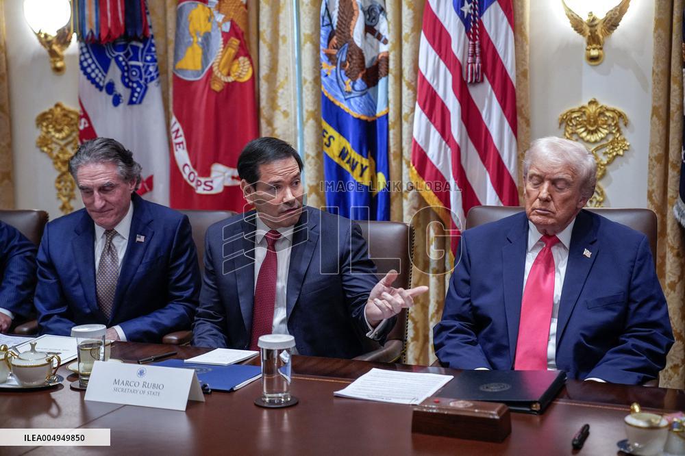 Trump Holds a Cabinet Meeting - Washington, DC