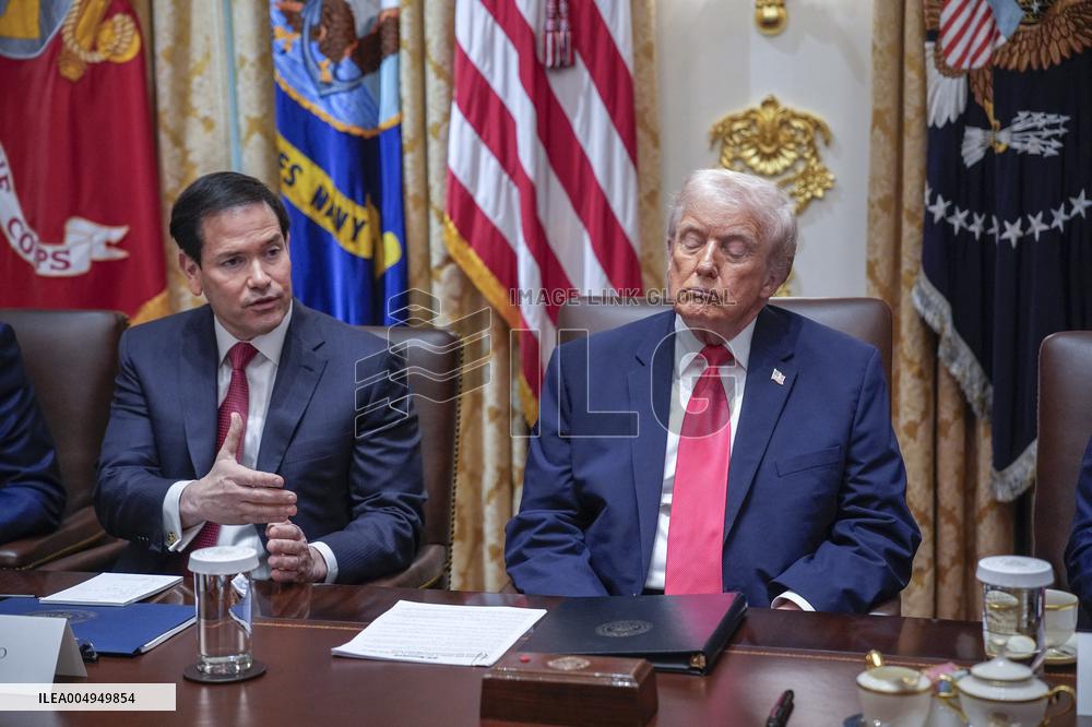 Trump Holds a Cabinet Meeting - Washington, DC